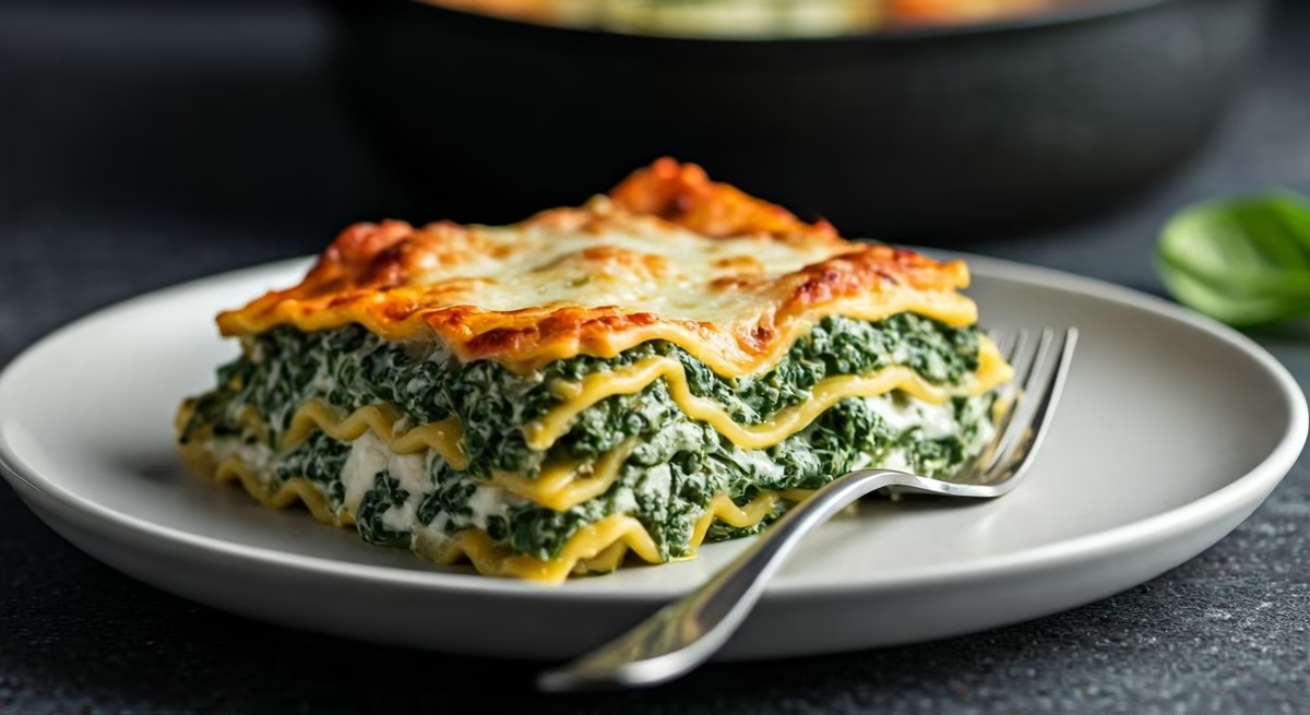 Quick and Easy Vegetarian Spinach Lasagna Recipe @ TotallyChefs