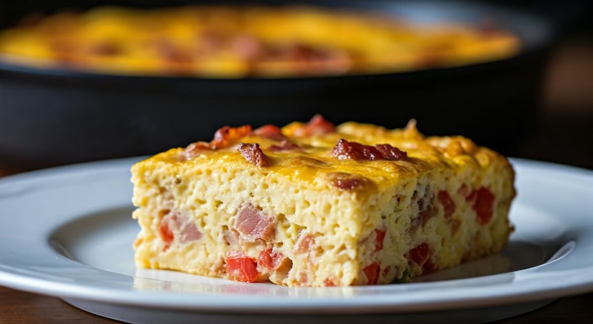 Savory Bacon and Cheese Breakfast Casserole recipe - American medium difficulty dish