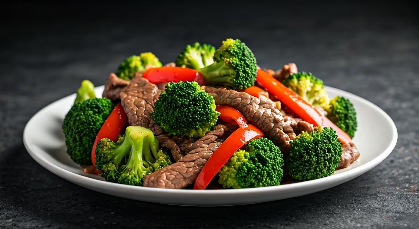 Savory Steak and Broccoli Stir Fry recipe - Asian medium difficulty 