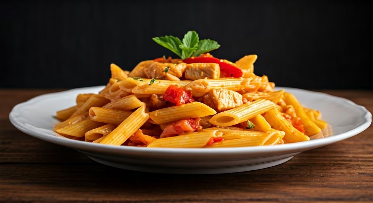 Spicy Chicken Pasta recipe - Italian medium difficulty dish