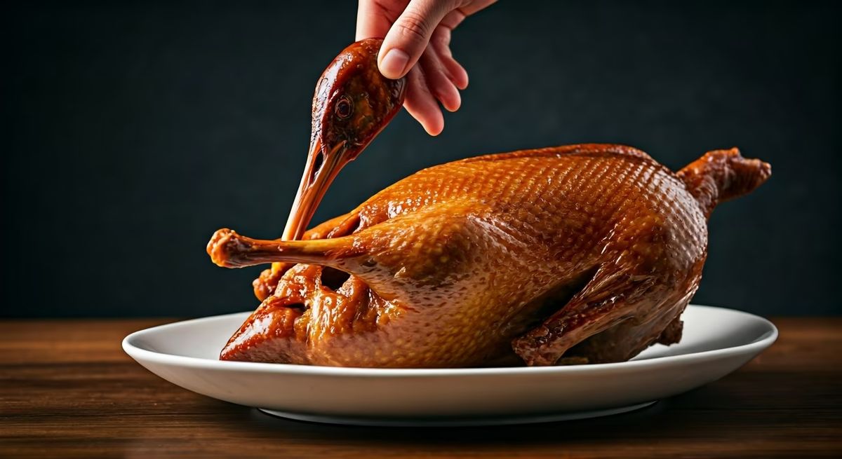 Crispy Peking Duck with Hoisin Glaze recipe - Chinese medium difficulty dish