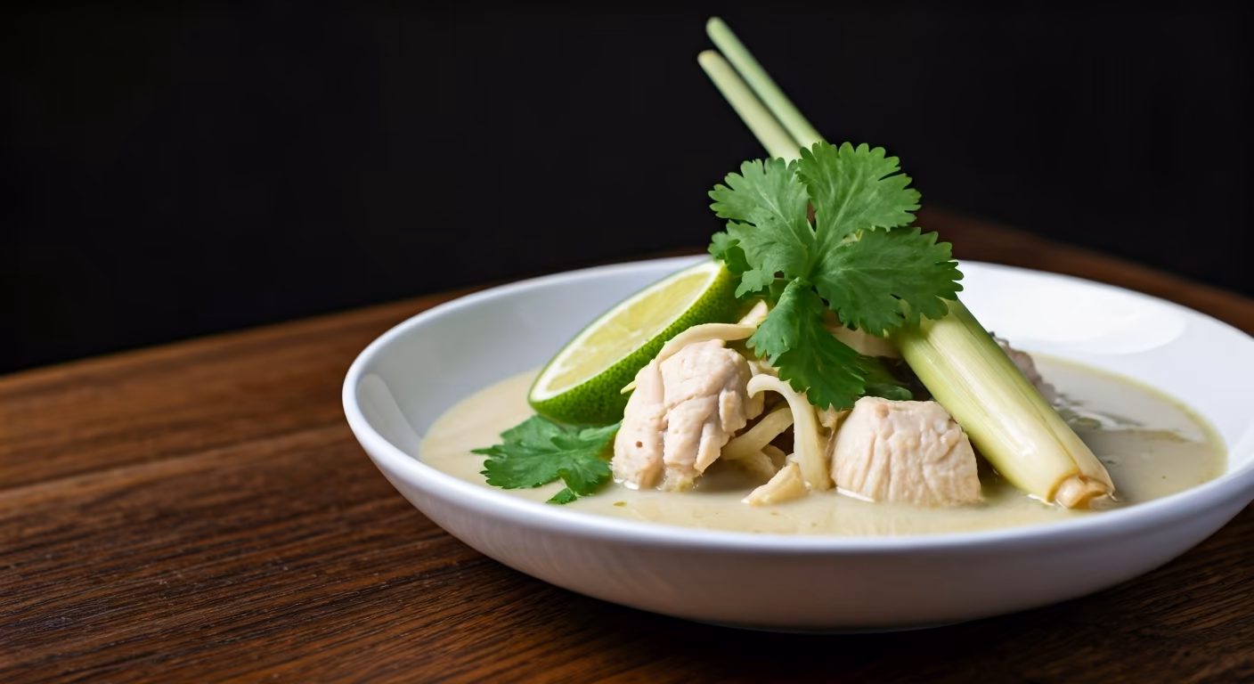 Coconut Lemongrass Chicken Soup recipe - delicious medium difficulty 