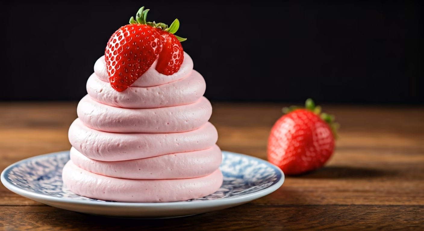 Strawberry Mousse recipe - French medium difficulty 