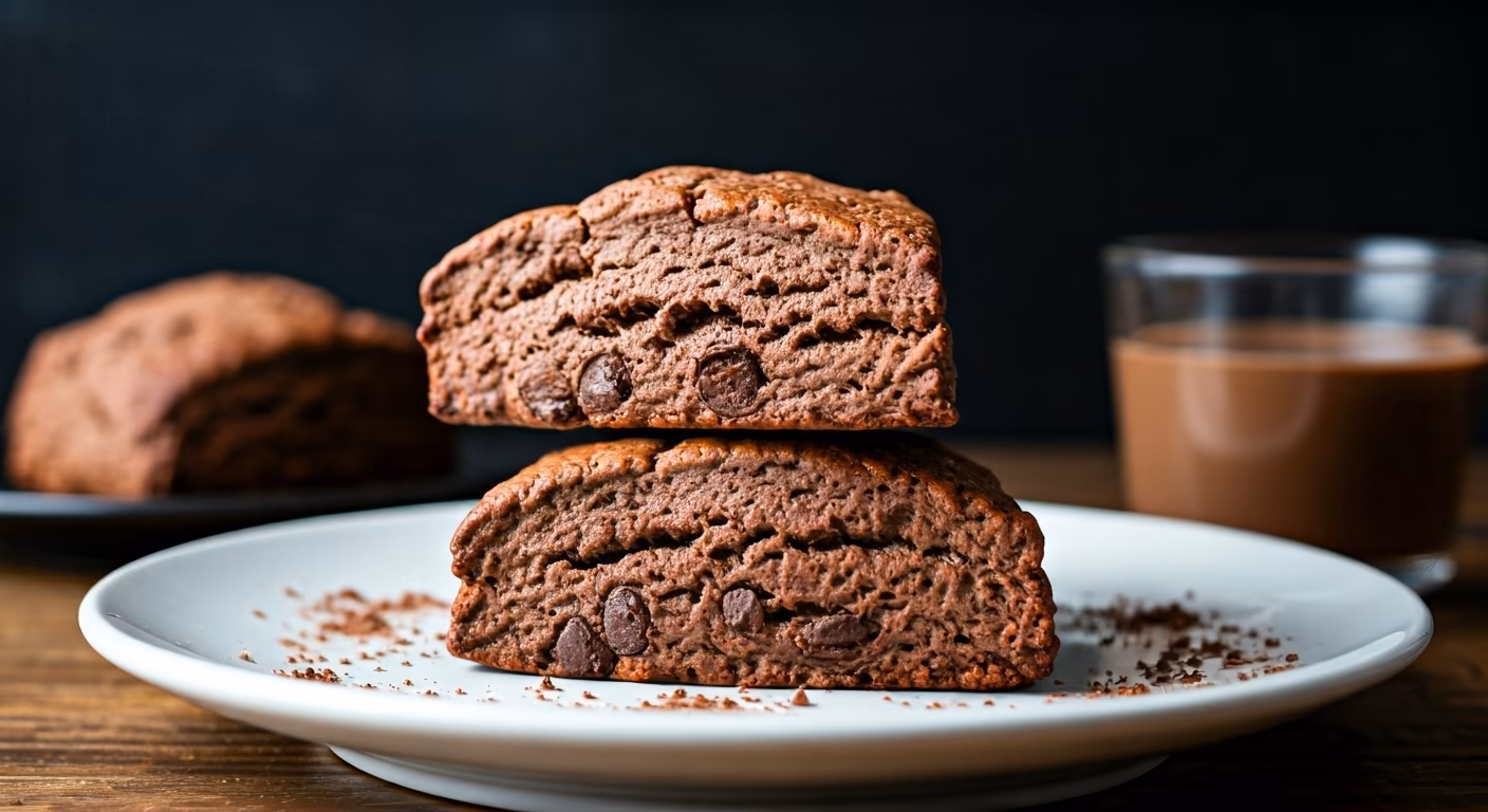 Double Chocolate Scones recipe - American medium difficulty in Breakfast category