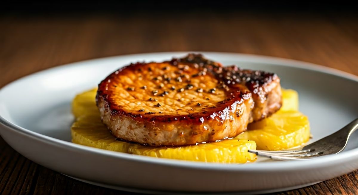 Pineapple-Glazed Pork Chops recipe - American medium difficulty dish