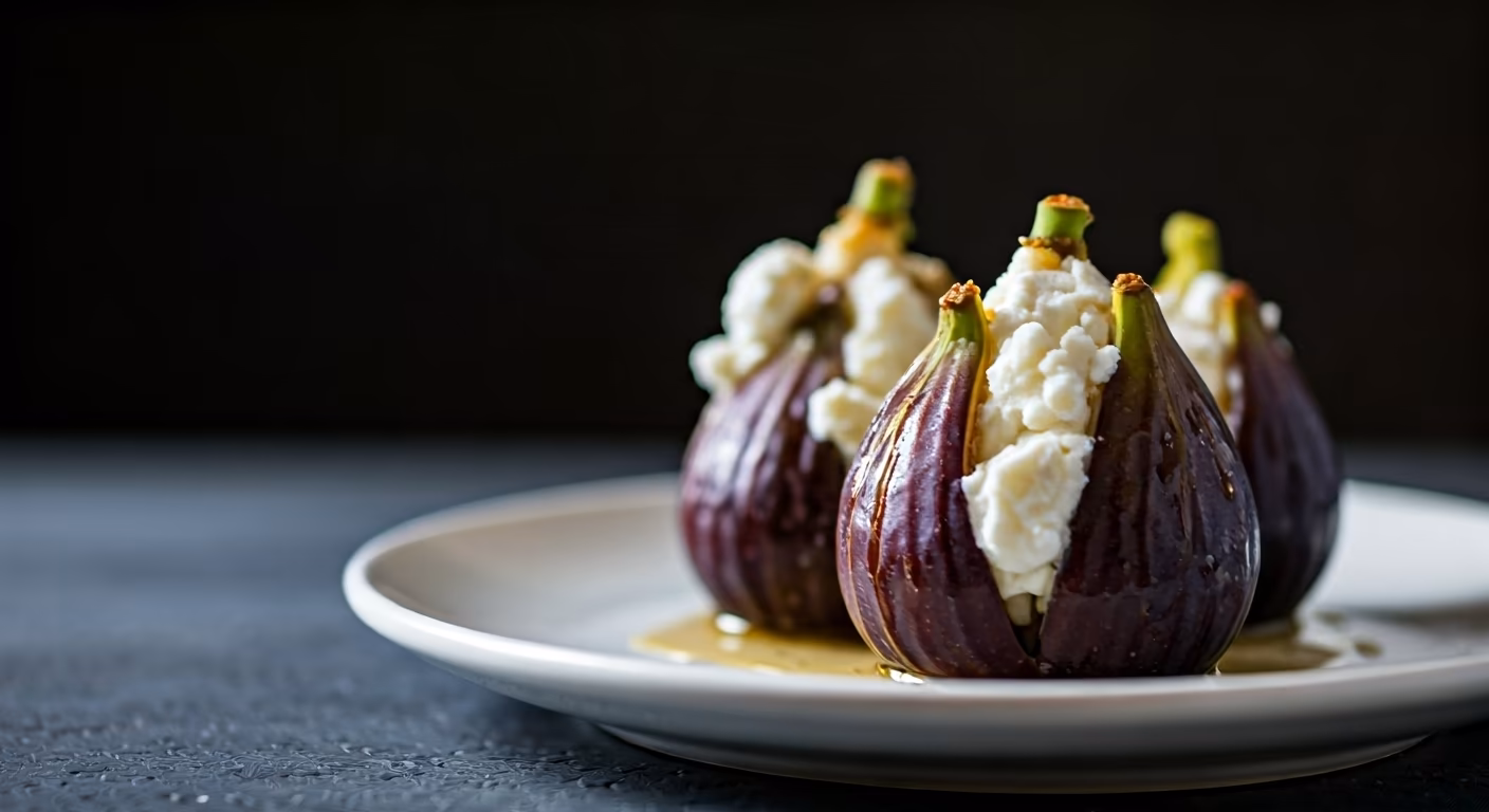 Goat Cheese Stuffed Figs recipe - Italian easy difficulty in Side Dishes, Appetizers category