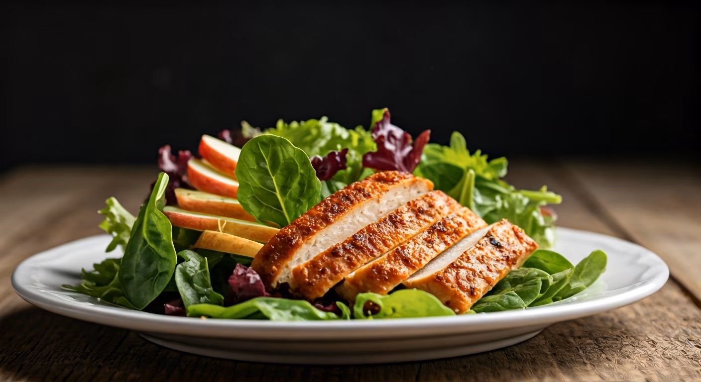 Smoky Applewood Chicken Breast Salad recipe - American easy difficulty in Salads, Healthy Meals category
