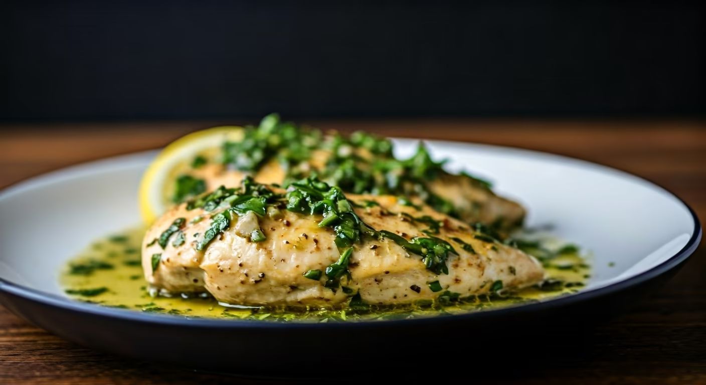 Herbed Lemon Chicken Skillet recipe - Mediterranean easy difficulty in Healthy Meals, Comfort Food category