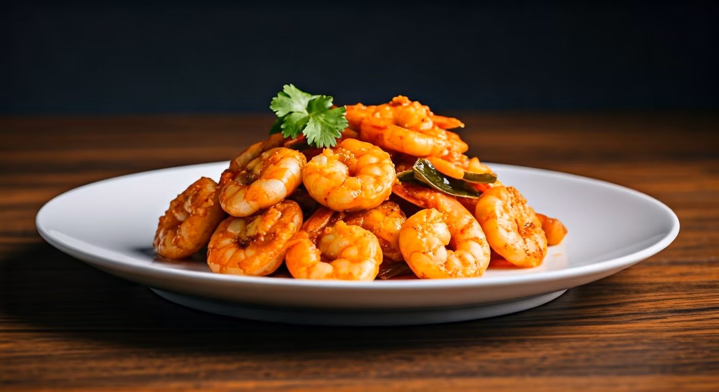 Chinese Shrimp with Paprika, Curry, and Lemon recipe - Chinese easy difficulty in Main Dishes, Ethnic Dishes, Seafood category