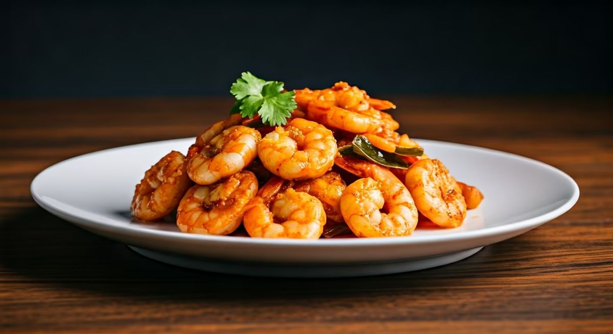 Chinese Shrimp with Paprika, Curry, and Lemon recipe - Chinese easy difficulty dish
