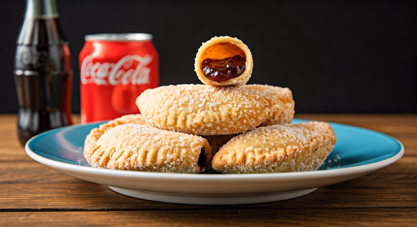 Coca-Cola Empanadas filled with Jam Rolled in Sugar recipe - delicious medium difficulty in Desserts, Air Fryer category