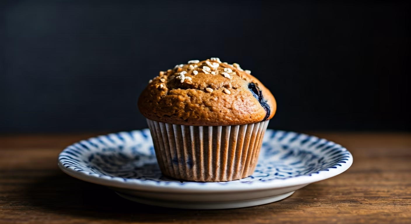 Whole Wheat Blueberry Muffins recipe - American easy difficulty in Healthy Meals, Breakfast, Baking category