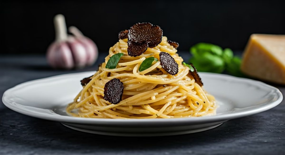Truffle Cacio e Pepe Pasta recipe - Italian medium difficulty dish