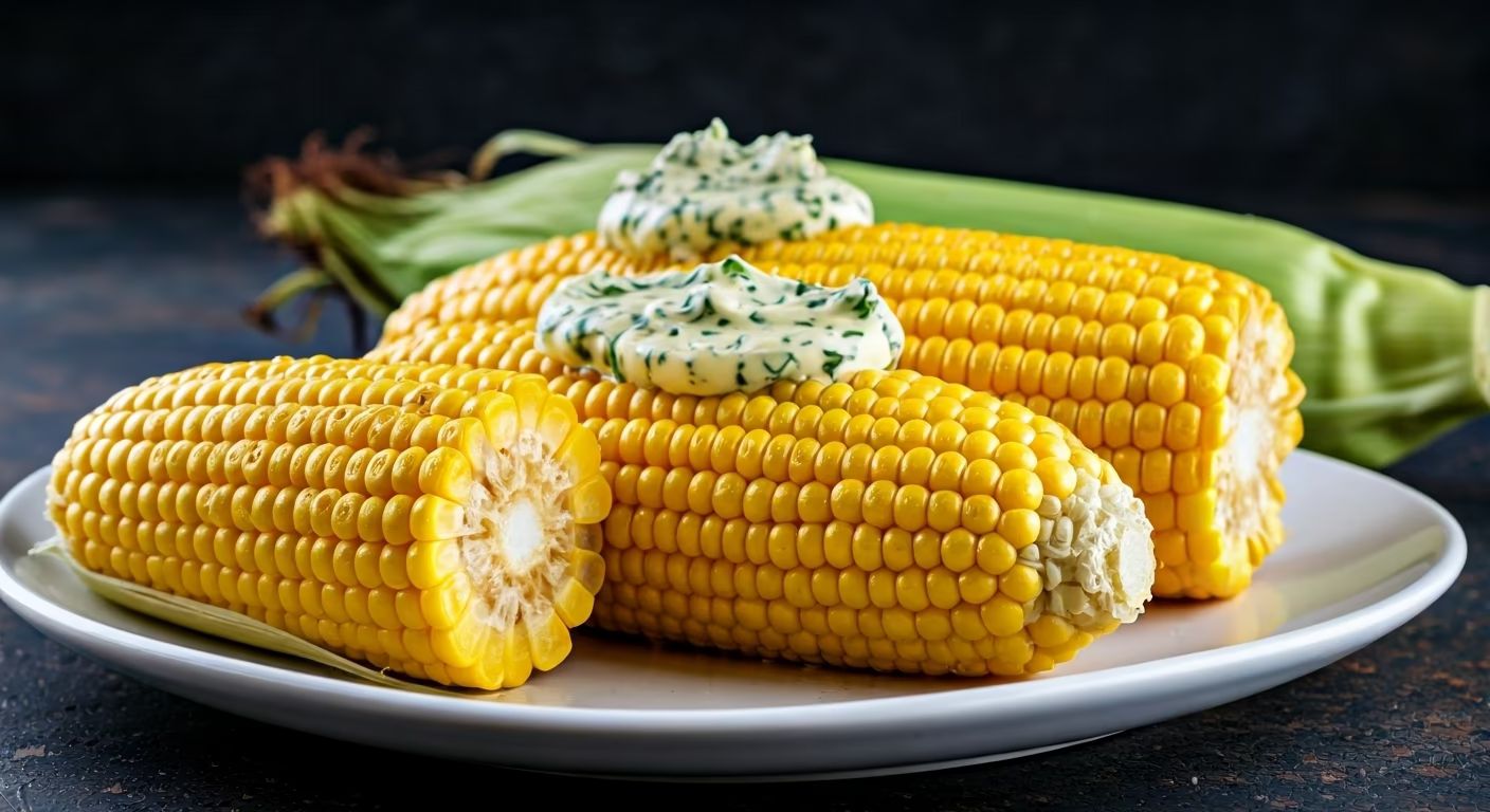 Grilled Corn on the Cob with Herb Butter recipe - American easy difficulty in Side Dishes, Grilling, Comfort Food category