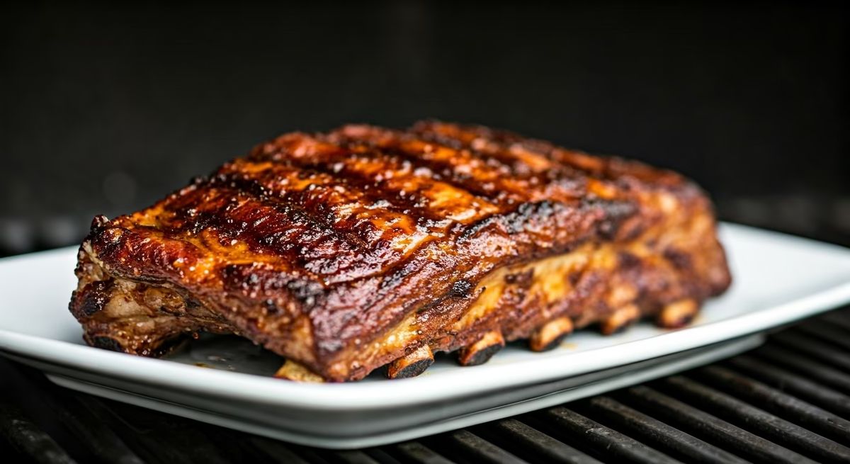 Grilled BBQ Pork Ribs with Savory Dry Rub recipe - American medium difficulty dish