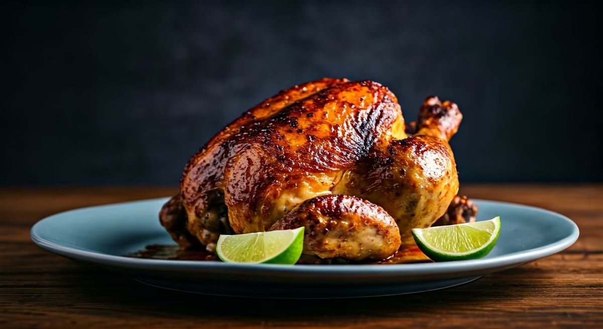 Spice Rubbed Beer Can Grilled Chicken with Lime recipe - Other medium difficulty dish
