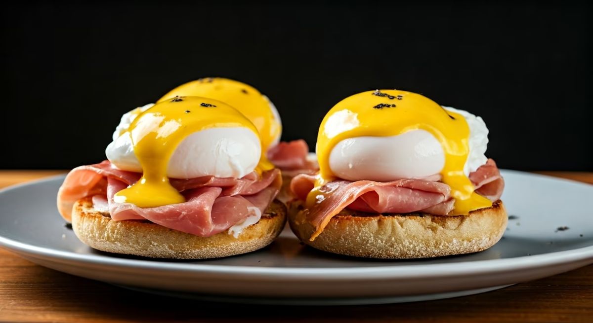 Truffle Infused Eggs Benedict recipe - French medium difficulty dish