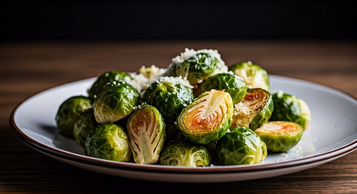 Garlic Parmesan Roasted Brussels Sprouts recipe - Other easy difficulty in Side Dishes, Vegetables category