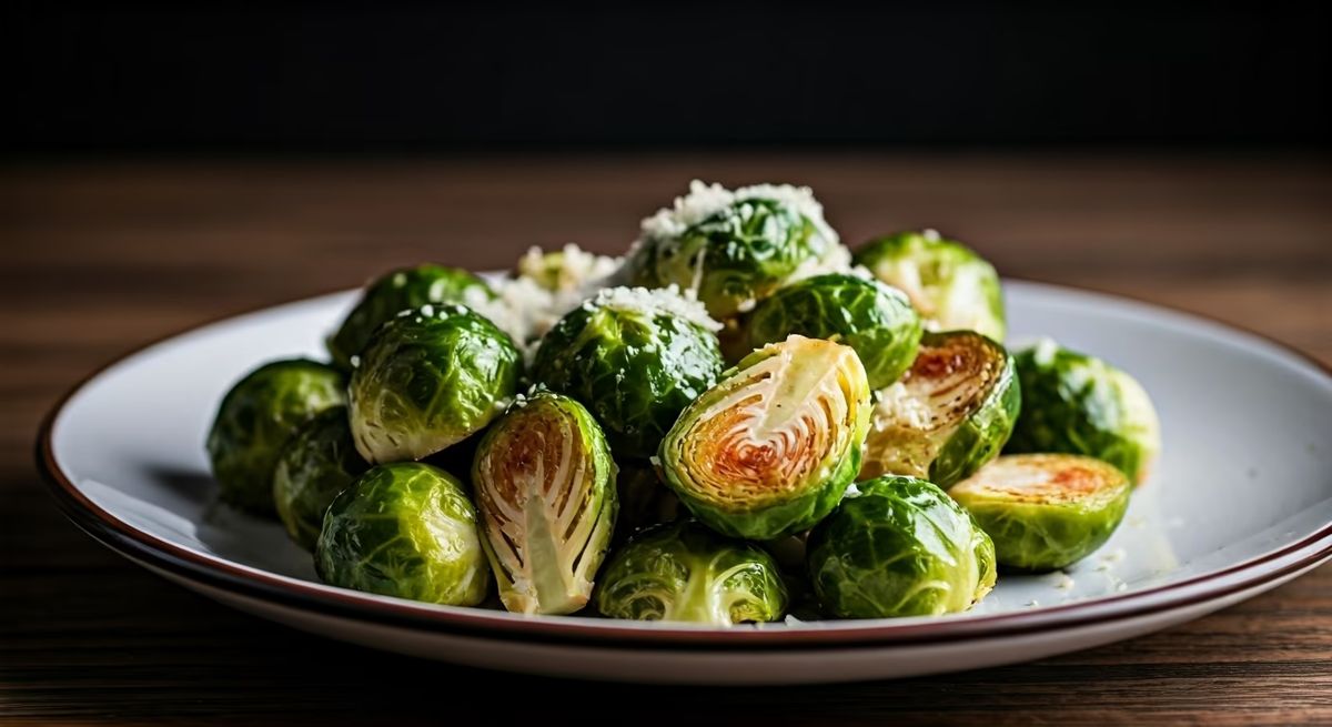 Garlic Parmesan Roasted Brussels Sprouts recipe - Other easy difficulty dish