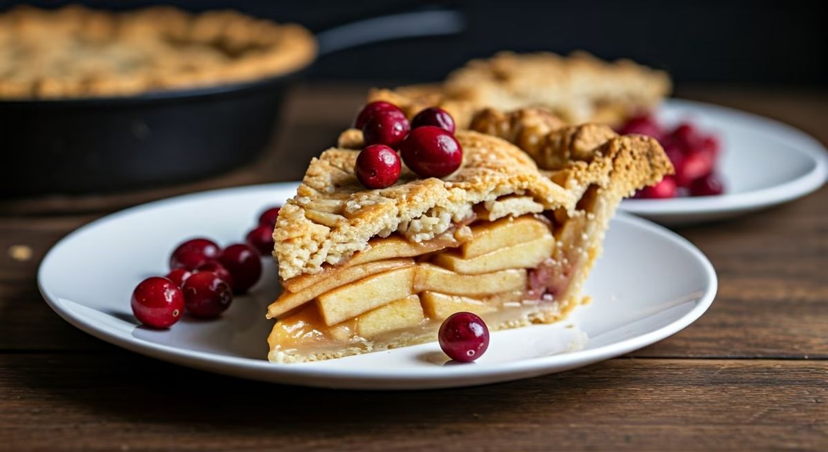 Cranberry-Almond Apple Pie recipe - American medium difficulty dish