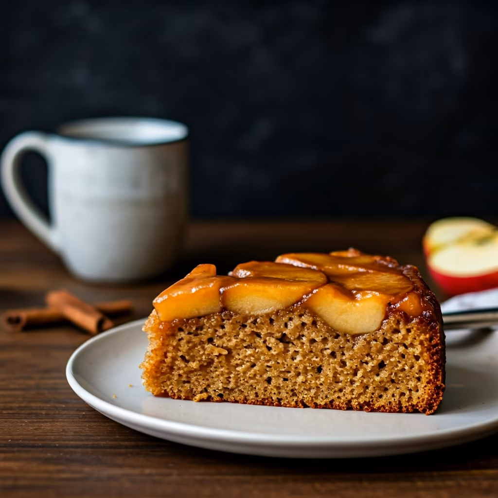 Caramel Apple Upside Down Cake recipe - American medium difficulty in Desserts, Baking, Fruit category