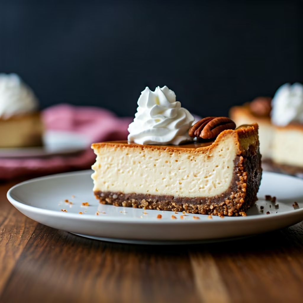 Pecan Pie Cheesecake recipe - American medium difficulty dish