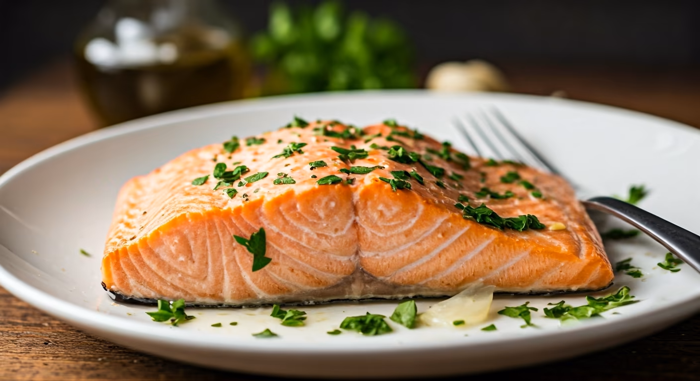 Easy Grilled Salmon in Foil With Lemon-Garlic-Herb Butter recipe - American easy difficulty in Main Dishes, Grilling, Seafood category