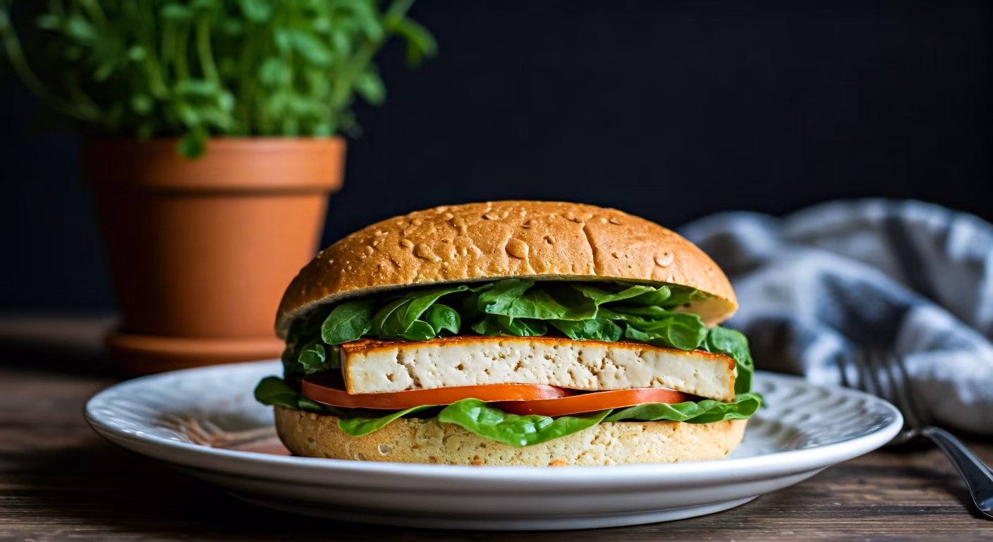 Marinated Tofu Steak Sandwiches recipe - Other medium difficulty in Vegan, Air Fryer, Sandwiches category