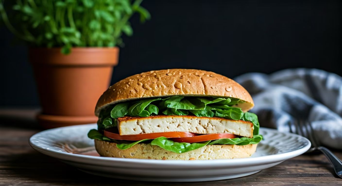 Marinated Tofu Steak Sandwiches recipe - Other medium difficulty in Vegan, Air Fryer, Sandwiches category