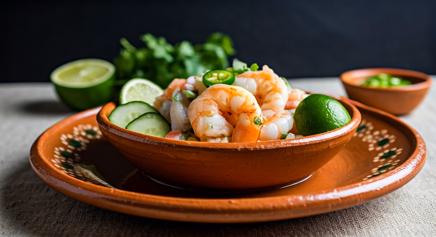 Scallop & Shrimp Aguachile recipe - Mexican medium difficulty in Appetizers, Seafood category