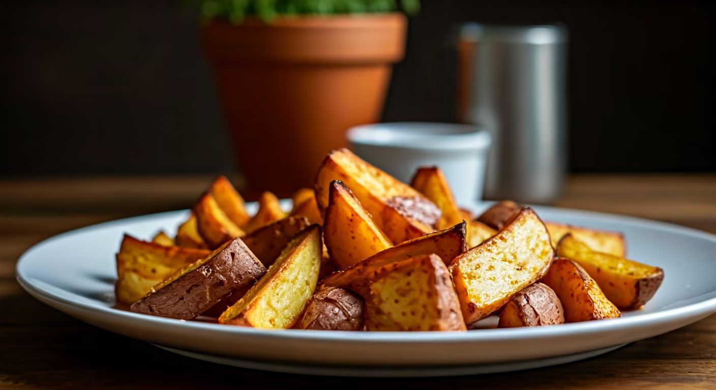 Crispy Air Fryer Yams with Maple Glaze recipe - delicious easy difficulty in Side Dishes, Air Fryer category