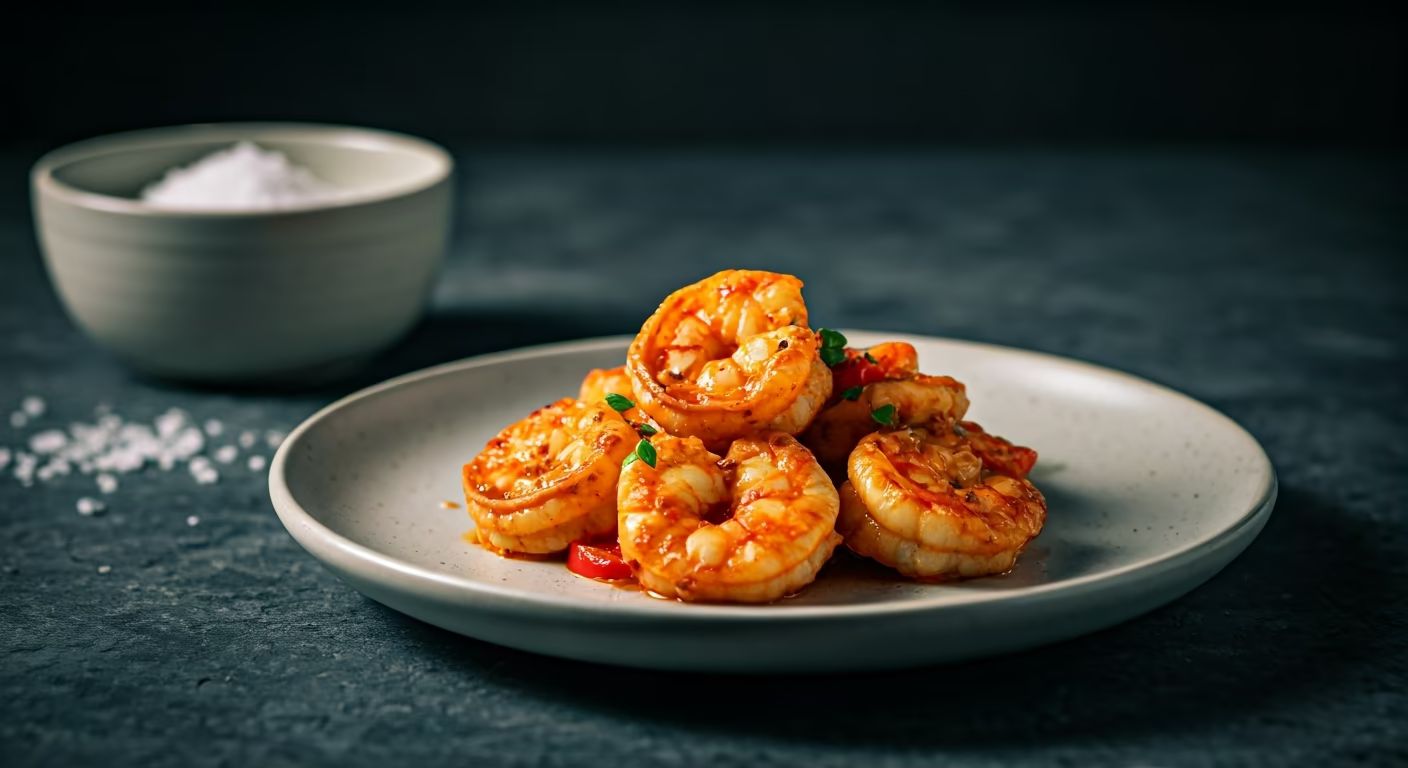 Prawns in Chile Sauce recipe - Mexican medium difficulty in Main Dishes, Appetizers, Seafood category