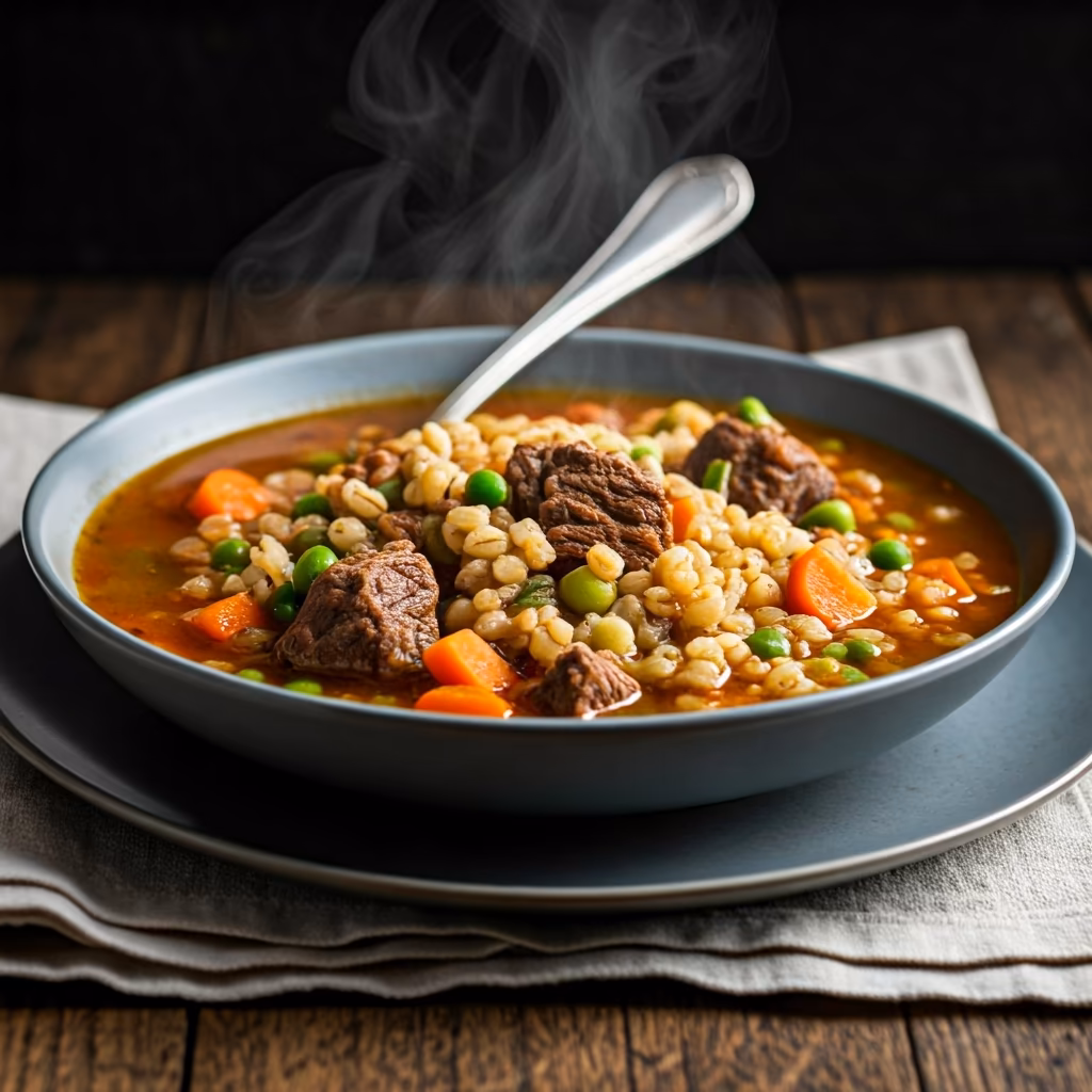 Beef Vegetable Barley Soup recipe - delicious medium difficulty in Soups, Comfort Food category