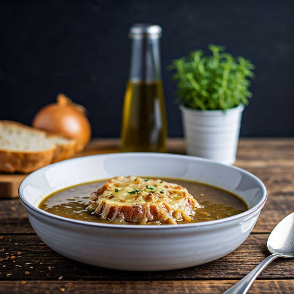 Classic French Onion Soup recipe - French medium difficulty in Soups, Classic Dishes category