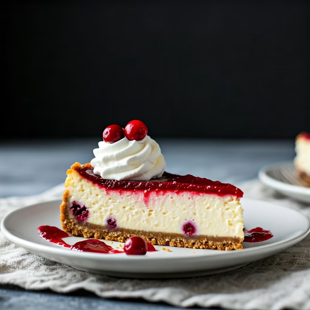 Cranberry Cheesecake recipe - American medium difficulty dish