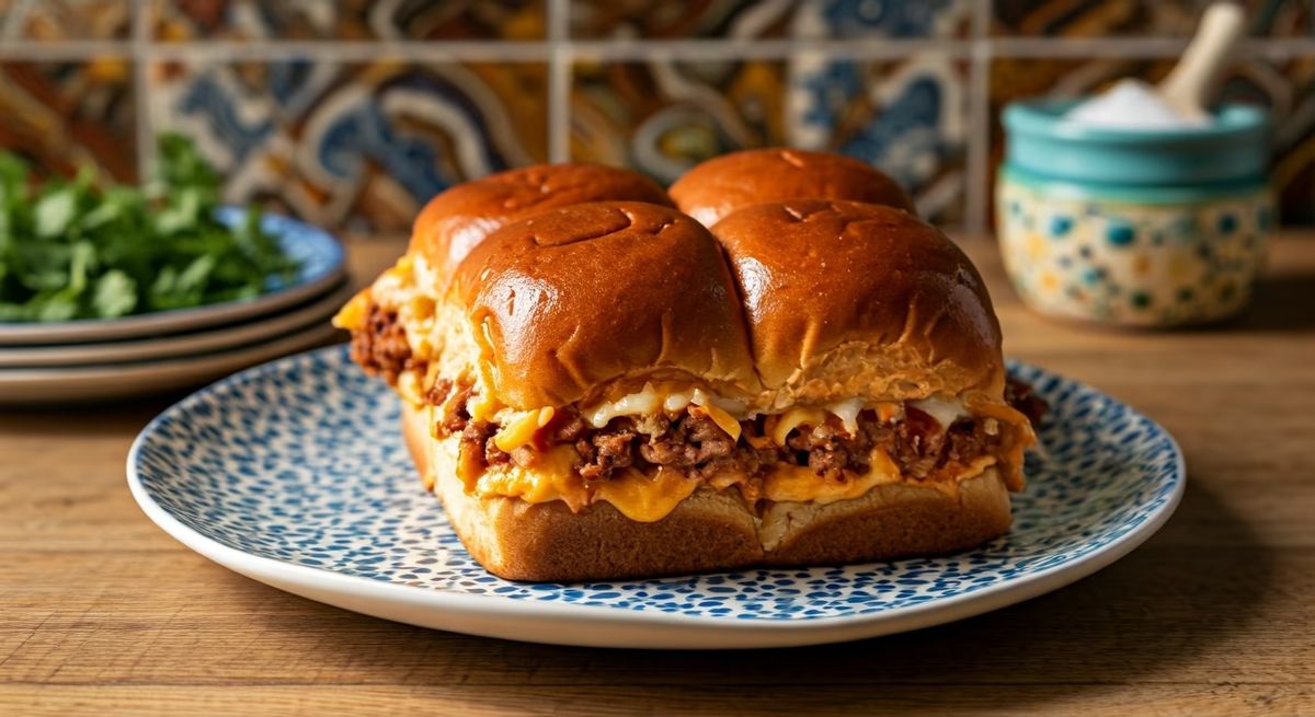 Pull-Apart Queso Sliders recipe - Mexican medium difficulty dish