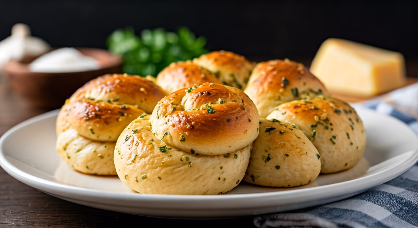 Garlic Knots recipe - Italian easy difficulty in Baking, Appetizers category
