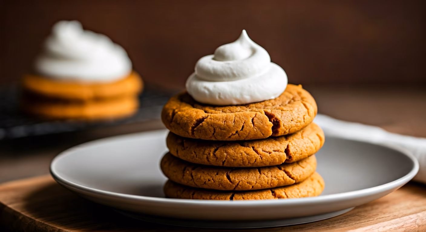 Spiced Pumpkin Cookies recipe - American easy difficulty in Holiday Sweets, Desserts, Baking category