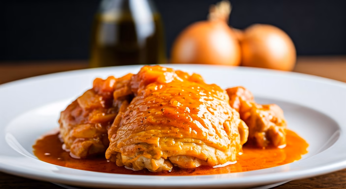 Hungarian Chicken Paprikash recipe - Hungarian medium difficulty in Comfort Food, Main Course category