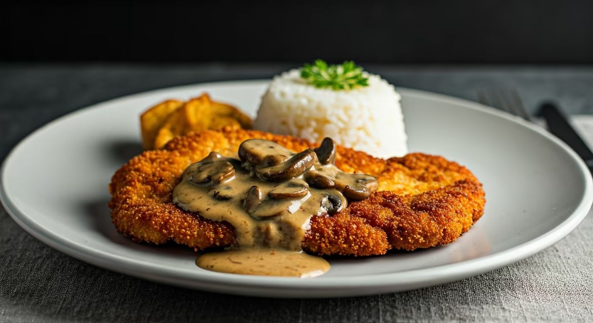Jägerschnitzel: Schnitzel with Mushroom Gravy recipe - German medium difficulty dish