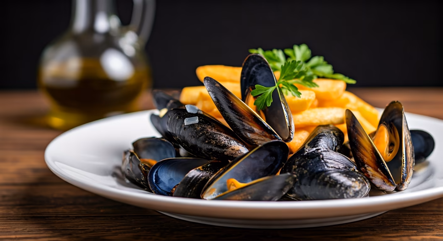 Classic Moules-Frites recipe - Belgian medium difficulty in Comfort Food, Seafood, Main Course category