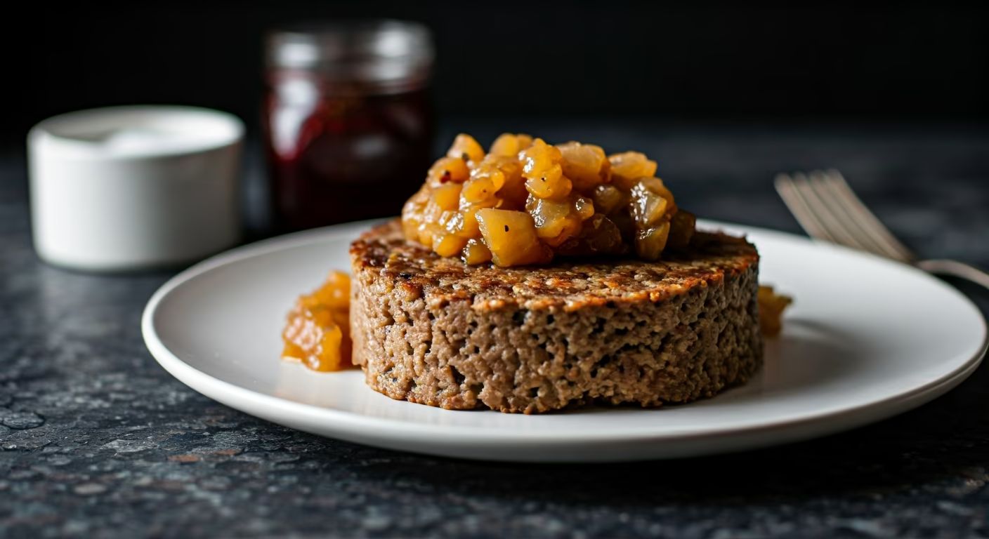 Herbed Scrapple with Apple Chutney recipe - delicious medium difficulty in Comfort Food, Breakfast category