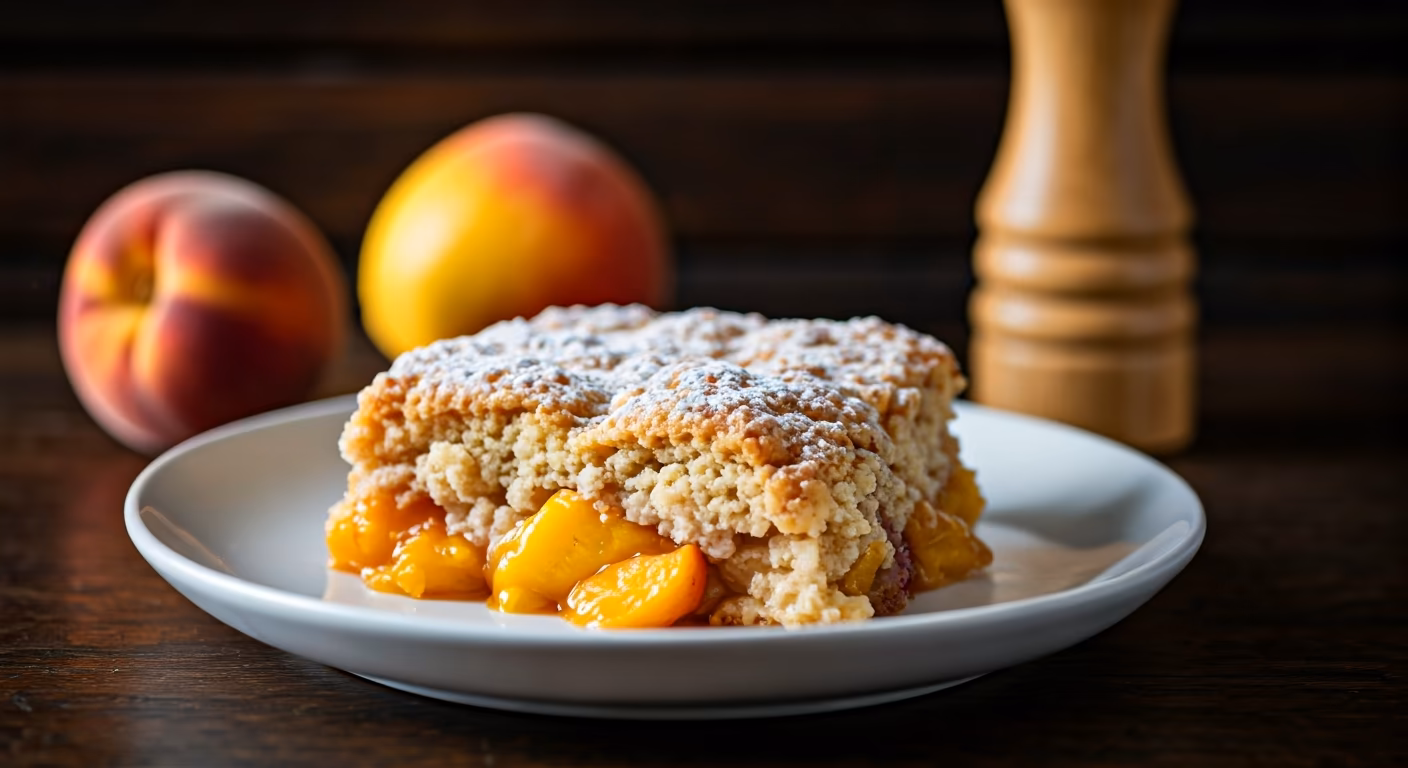 Southern Peach Cobbler recipe - Southern American medium difficulty in Desserts, Baking category