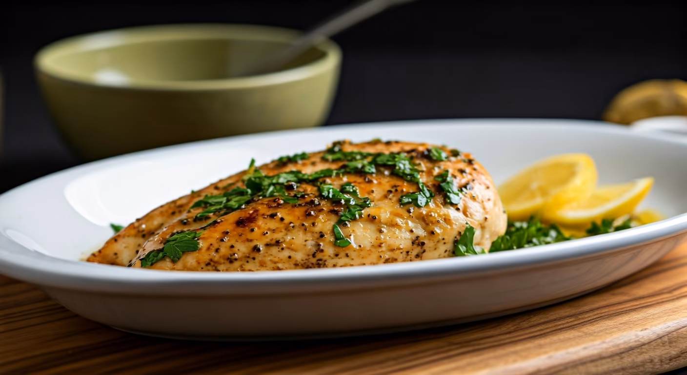 Lemon-Pepper Chicken Breasts recipe - Mediterranean easy difficulty in Healthy Meals, Main Course category