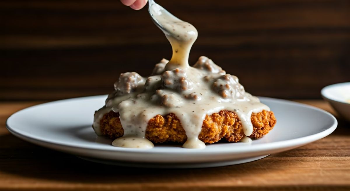 Southern Style Country Gravy for Pork recipe - Southern American medium difficulty dish