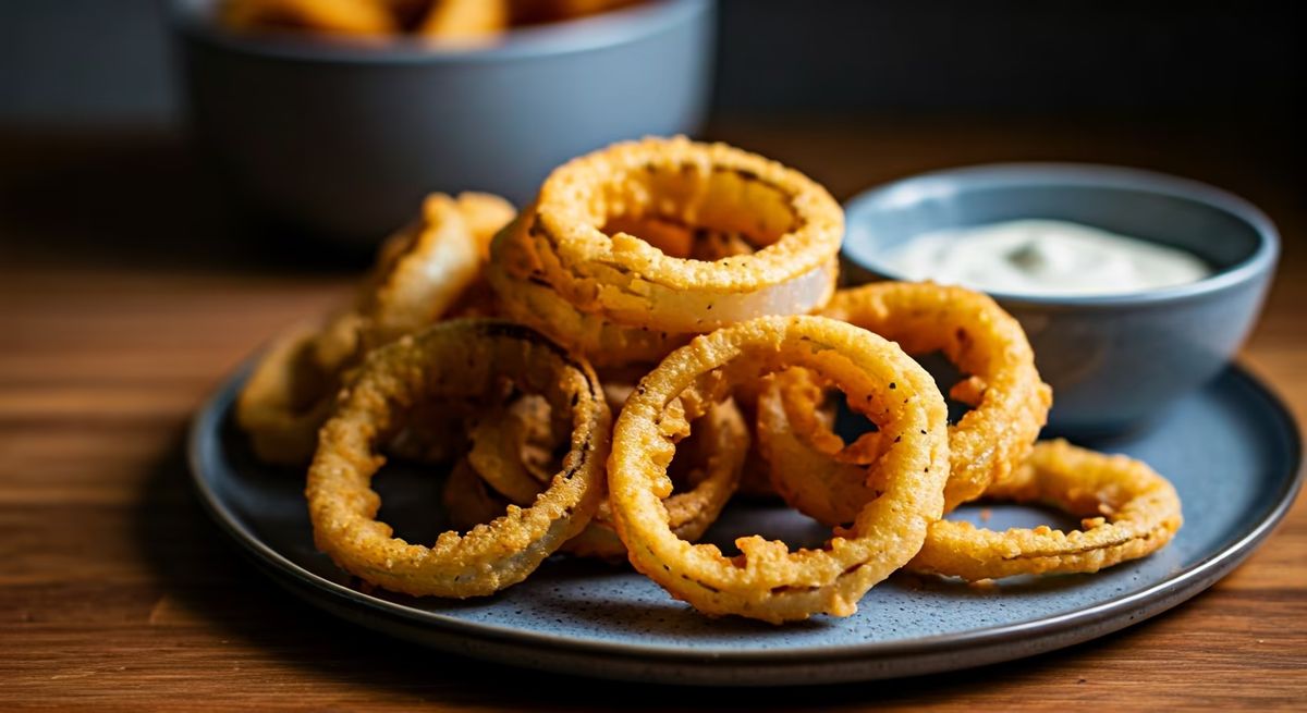 Crispy French Fried Onion Rings recipe - American medium difficulty dish