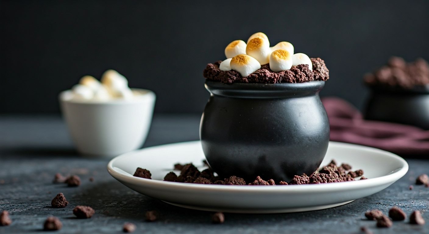 Witch's Brew Marshmallow Cauldron Cups recipe - Magical confections medium difficulty in Holiday Sweets, Desserts, Baking category