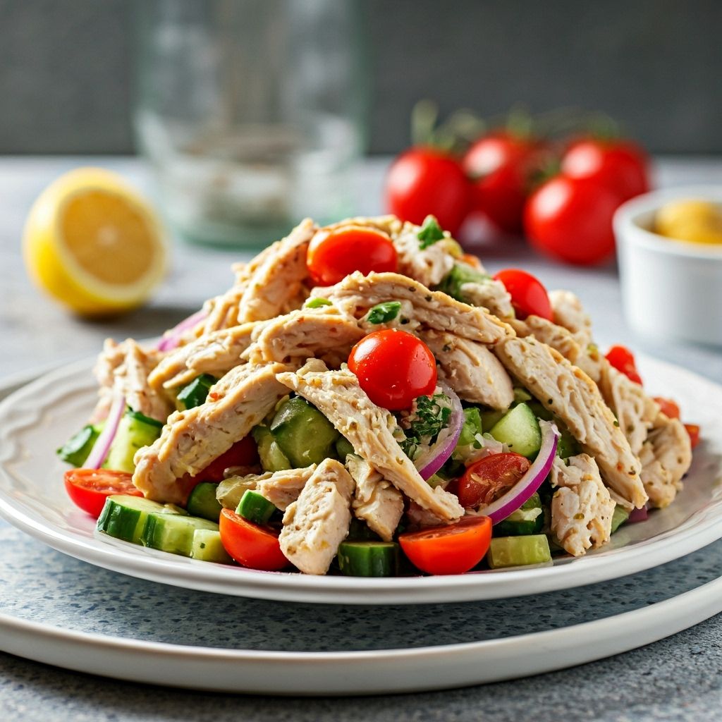 Summer Serenade Chicken Salad recipe - Mediterranean easy difficulty in Salads, Main Course category