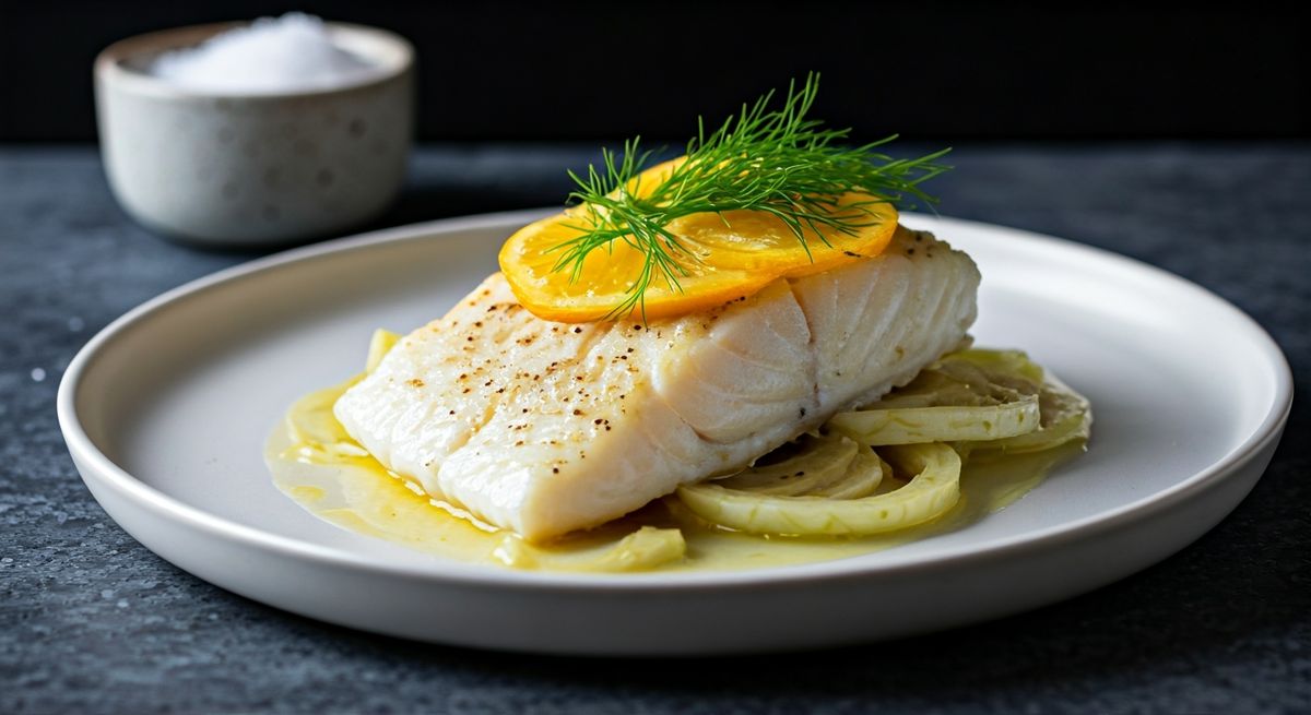 Citrus Serenade Cod with Fennel Whispers recipe - Mediterranean fusion medium difficulty dish