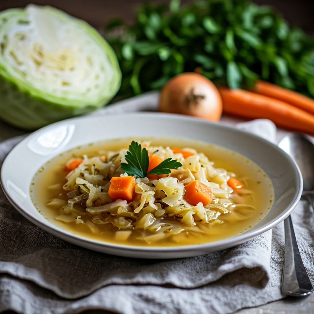 Hearty Cabbage Soup recipe - Eastern European easy difficulty dish
